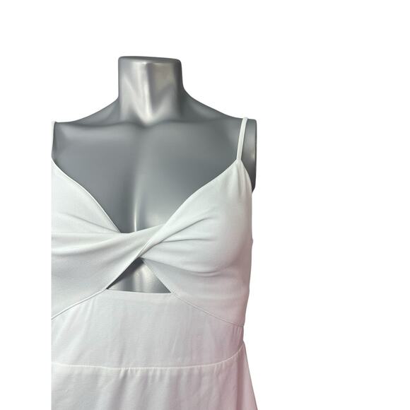Abercrombie & Fitch Mini Sheath Tank Dress Small White Cutout Keyhole Party - Picture 9 of 9